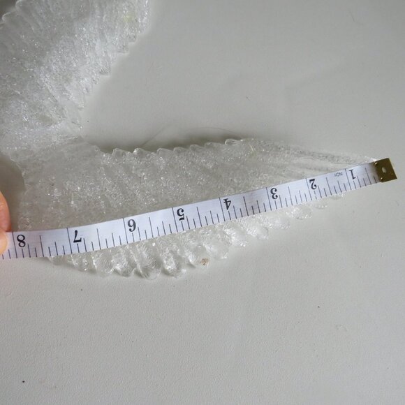 ANGEL WINGS hard acrylic with textured surface (not flat) 8" tall - Picture 6 of 7